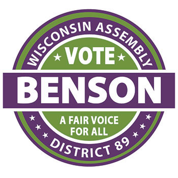 Benson for Wisconsin Logo
